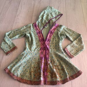 vintage Inner Child unique, boho-style patterned hoodie size s